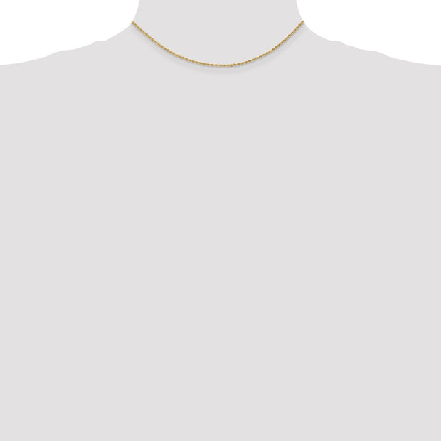 14K 1.5mm Regular Rope with Lobster Clasp Chain