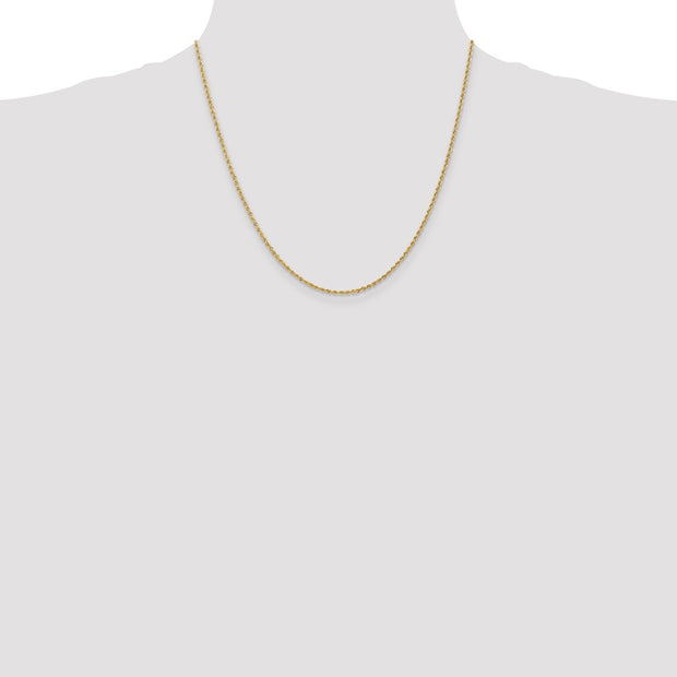 14K 1.5mm Regular Rope with Lobster Clasp Chain