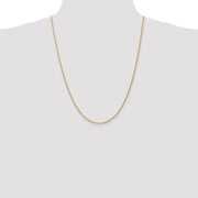 14K 1.5mm Regular Rope with Lobster Clasp Chain