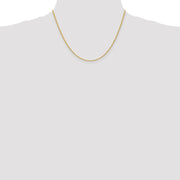 14K 2mm Regular Rope with Lobster Clasp Chain
