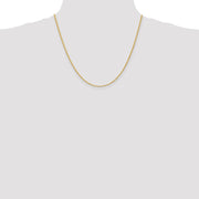 14K 2mm Regular Rope with Lobster Clasp Chain