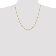 14K 2mm Regular Rope with Lobster Clasp Chain