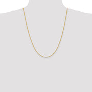14K 2mm Regular Rope with Lobster Clasp Chain