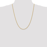 14K 2.25mm Regular Rope with Lobster Clasp Chain