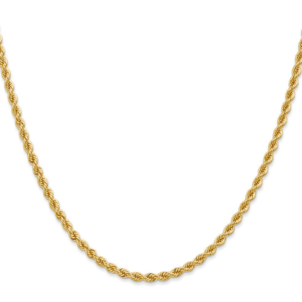 14K 2.75mm Regular Rope with Lobster Clasp Chain