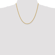 14K 2.75mm Regular Rope with Lobster Clasp Chain