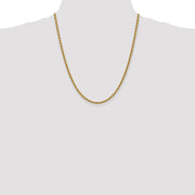 14K 3mm Regular Rope with Lobster Clasp Chain