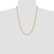14k 3.3mm Regular Rope Chain