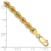14K 5mm Regular Rope with Lobster Clasp Chain