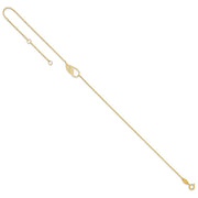 14K Cut-out Wing Anklet Plus Extender