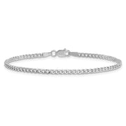 14k WG 2.5mm Semi-Solid Curb Link Chain