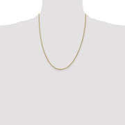 14K 1.55mm Semi-Solid Wheat with Lobster Clasp Chain