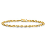 14K 3mm Semi Solid Rope with Lobster Clasp Chain