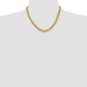 14K 6mm Semi-Solid Miami Cuban with Lobster Clasp Chain
