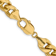 14K 11mm Semi-Solid Miami Cuban with Lobster Clasp Chain