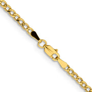 14k 2.85mm Semi-Solid Curb Chain