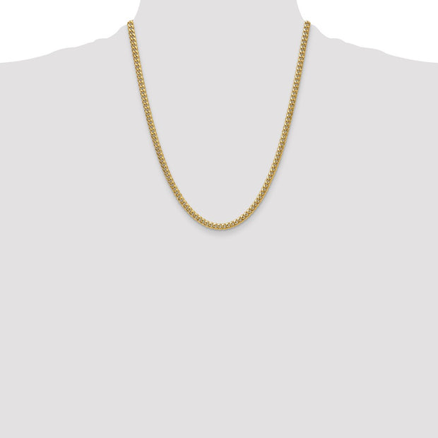14k 4.5mm Semi-Solid Miami Cuban Chain