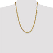 14k 5.25mm Semi-Solid Miami Cuban Chain