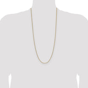 14k 2.2mm Semi-Solid Beveled Paperclip Chain