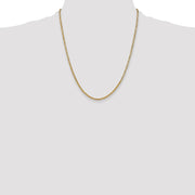 14K 2mm Byzantine with Lobster Clasp Chain
