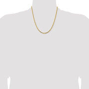 14K 2.5mm Byzantine with Lobster Clasp Chain