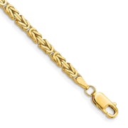 14K 2.5mm Byzantine with Lobster Clasp Bracelet