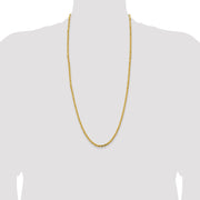 14K 3.25mm Byzantine with Lobster Clasp Chain
