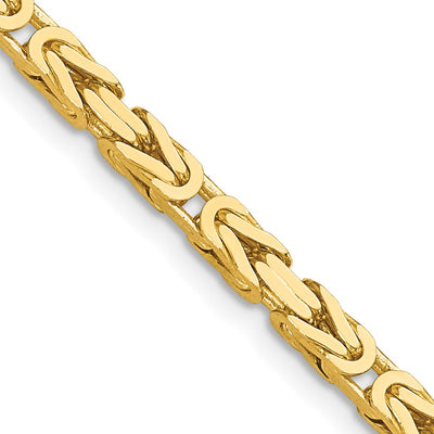 14K 3.25mm Byzantine with Lobster Clasp Chain