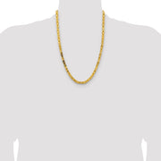 14K 5.25mm Byzantine with Lobster Clasp Chain