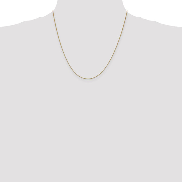 14K .7mm Box with Lobster Clasp Chain