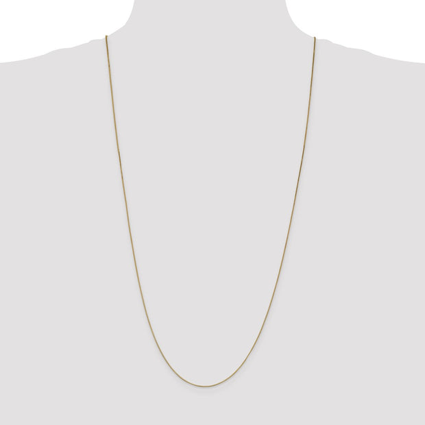14K .7mm Box with Lobster Clasp Chain