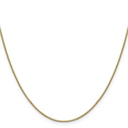 14K .9mm Box with Lobster Clasp Chain