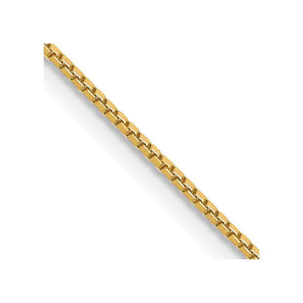 14K .9mm Box with Lobster Clasp Chain