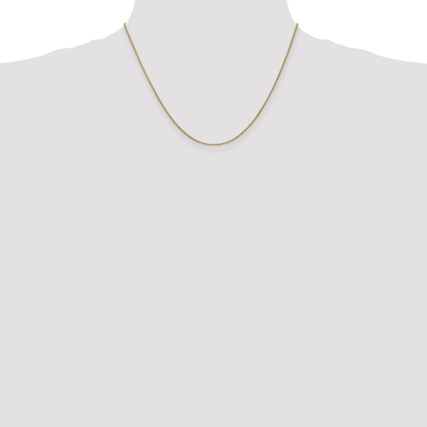14K 1mm Box with Lobster Clasp Chain