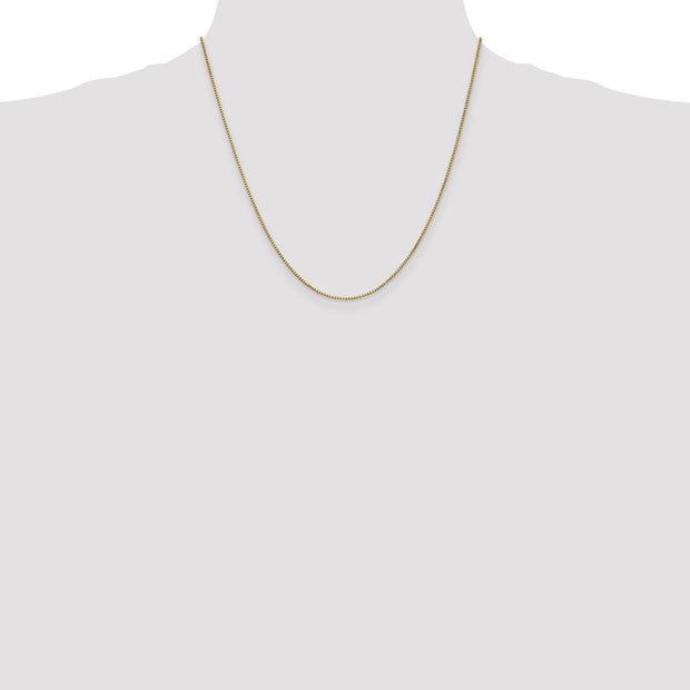 14K 1mm Box with Lobster Clasp Chain