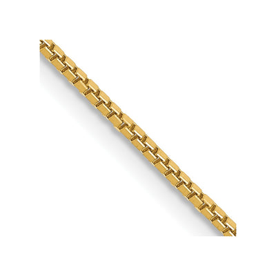 14K 1mm Box with Lobster Clasp Chain