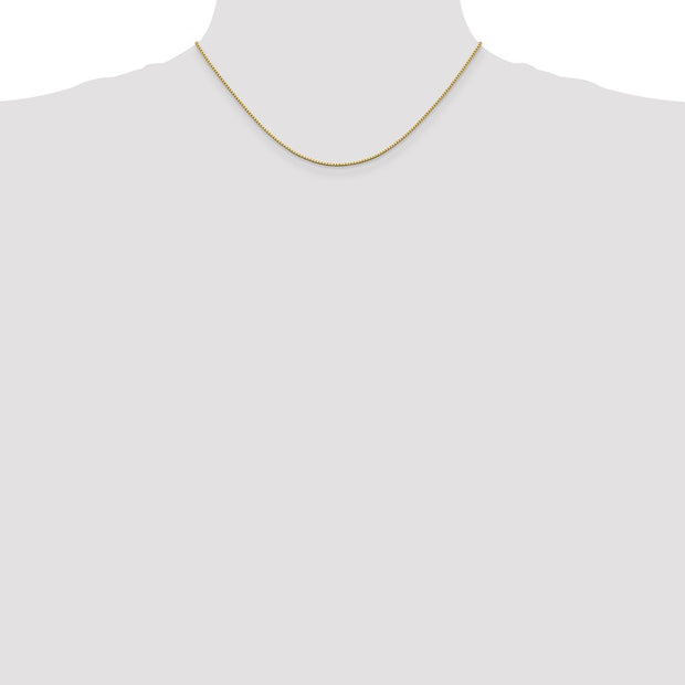 14K 1.05mm Box with Lobster Clasp Chain