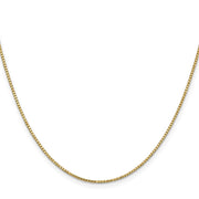 14K 1.1mm Box with Lobster Clasp Chain
