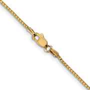 14K 1.1mm Box with Lobster Clasp Chain