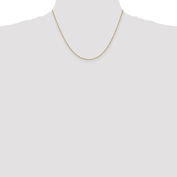 14K 1.1mm Box with Lobster Clasp Chain