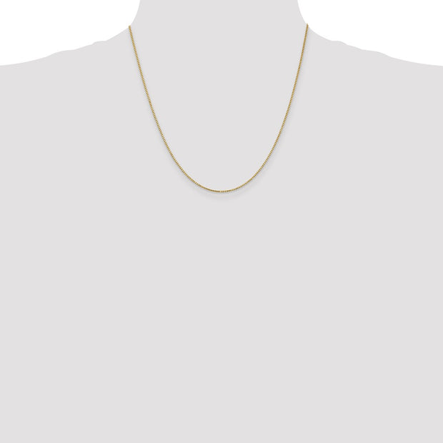 14K 1.1mm Box with Lobster Clasp Chain