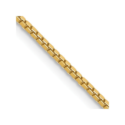 14K 1.1mm Box with Lobster Clasp Chain