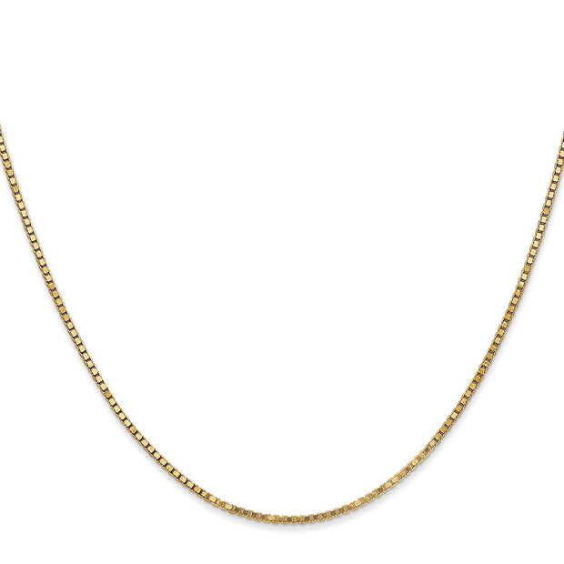 14K 1.3mm Box with Lobster Clasp Chain