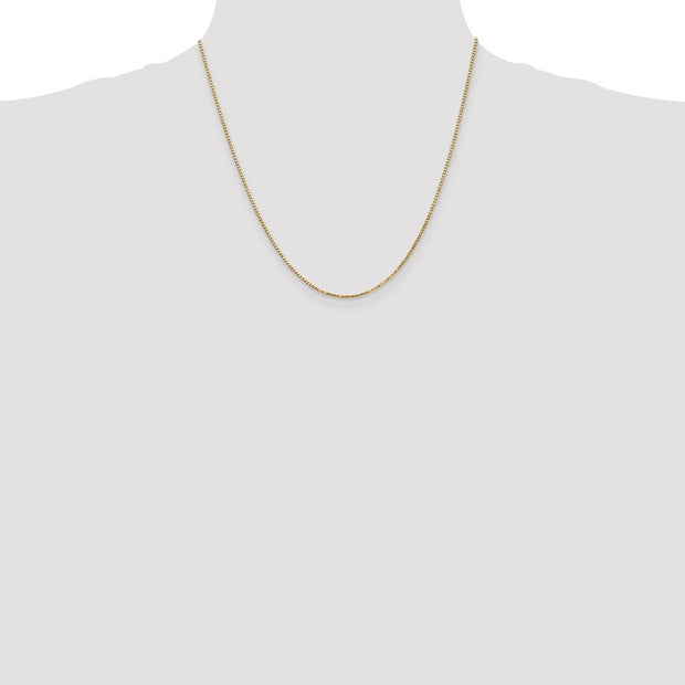 14K 1.3mm Box with Lobster Clasp Chain