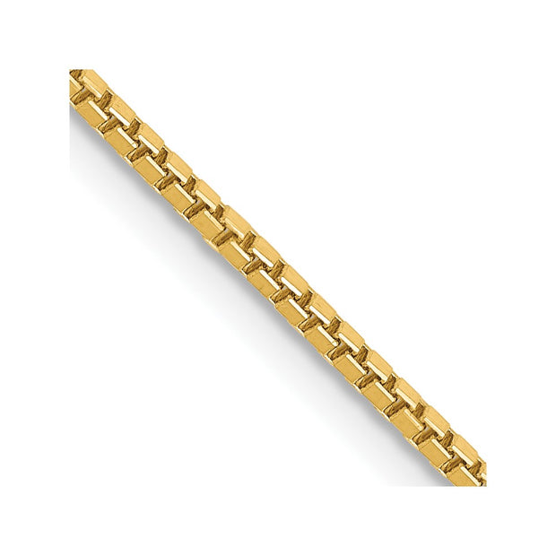 14K 1.3mm Box with Lobster Clasp Chain
