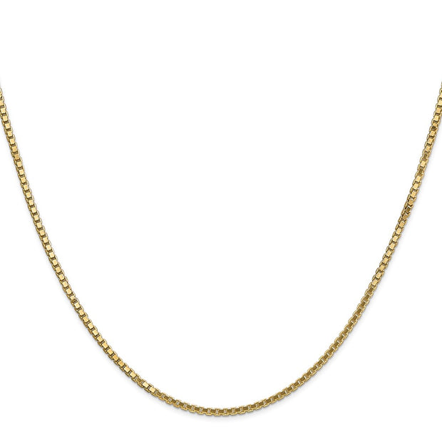 14K 1.5mm Box with Lobster Clasp Chain