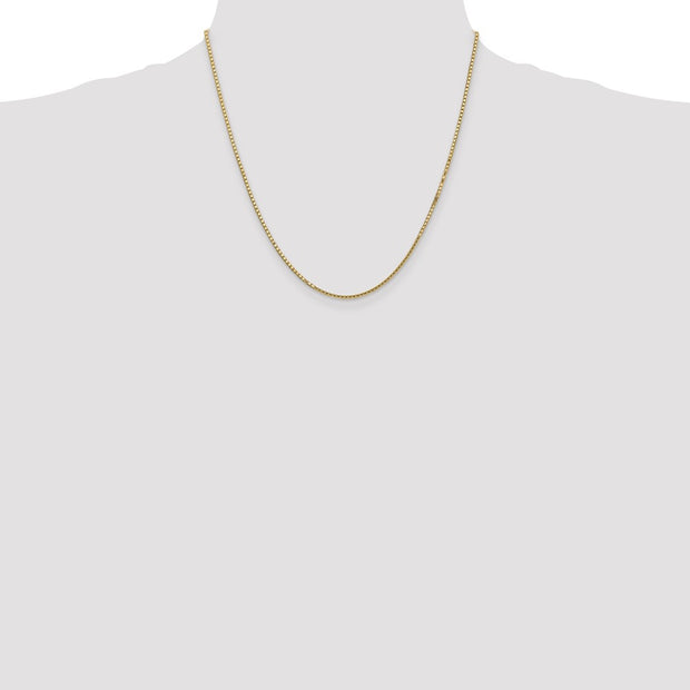 14K 1.5mm Box with Lobster Clasp Chain