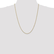 14K 1.5mm Box with Lobster Clasp Chain