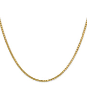 14K 1.9mm Box with Lobster Clasp Chain