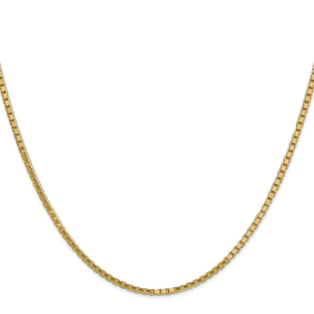 14K 1.9mm Box with Lobster Clasp Chain